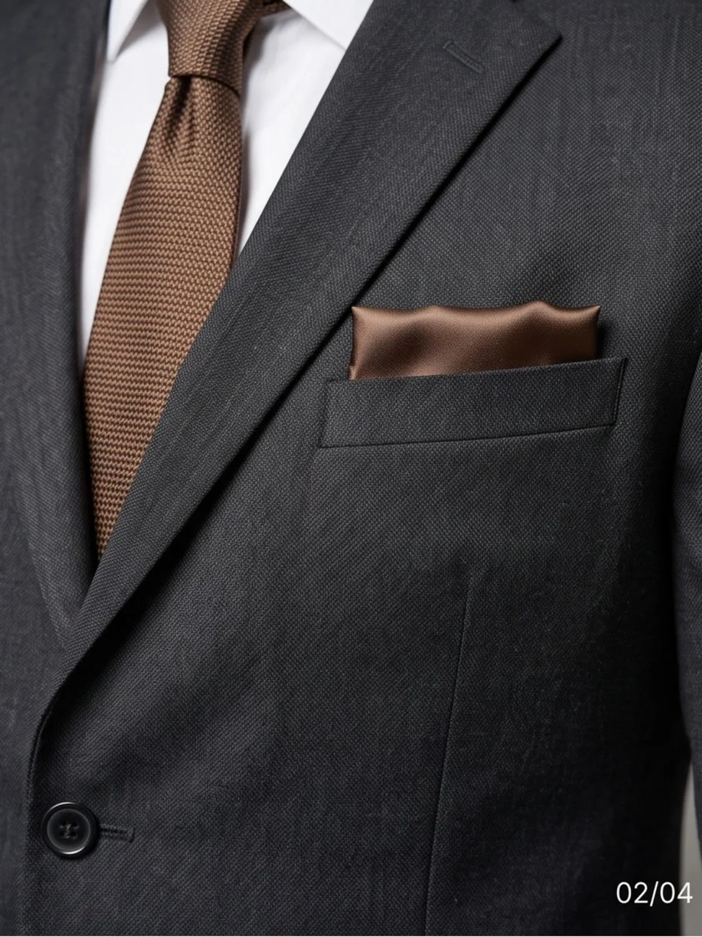 Dark Grey Wool Blazer - Classic Men's Suit Jacket